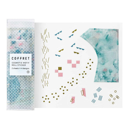 King Jim HITOTOKI Coffret Roll Stickers – Peacock Green