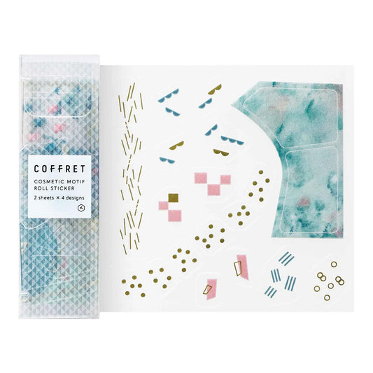 King Jim HITOTOKI Coffret Roll Stickers – Peacock Green