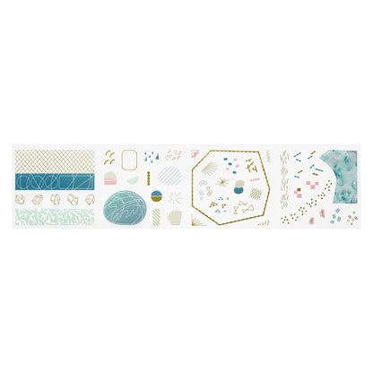 King Jim HITOTOKI Coffret Roll Stickers – Peacock Green