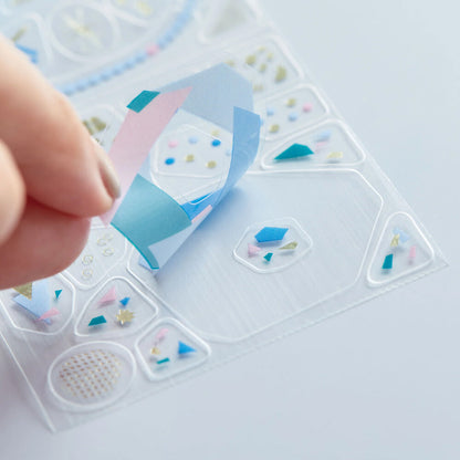 King Jim HITOTOKI Coffret Roll Stickers – Peacock Green